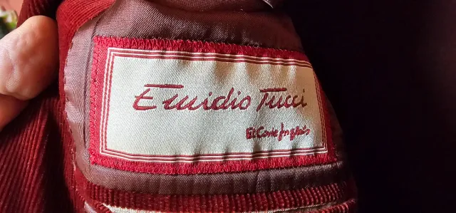 Americana roja de pana