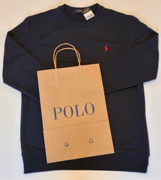Sudadera Polo Ralph Lauren Azul Talla M + bolsita 