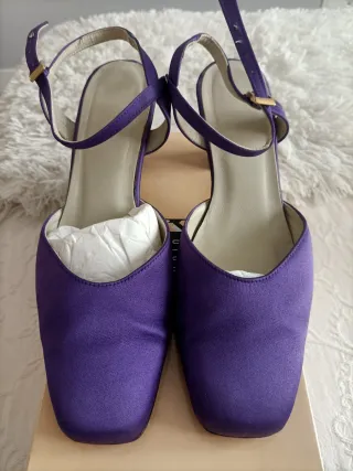 Zapatos de fiesta, ceremonia morados talla 37