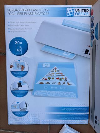 Plastificadora United Office A3 + Fundas