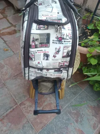 Bolso/Maleta Trolley Estampado Prensa