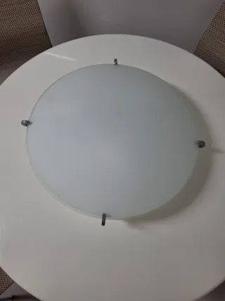 Lámpara de techo cristal y metal