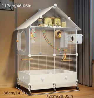 Jaula Grande para Pájaros Loros Periquitos