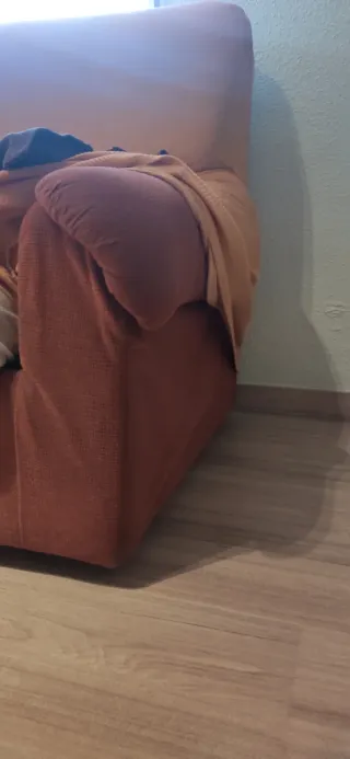 Sofá de 2 plazas color vino