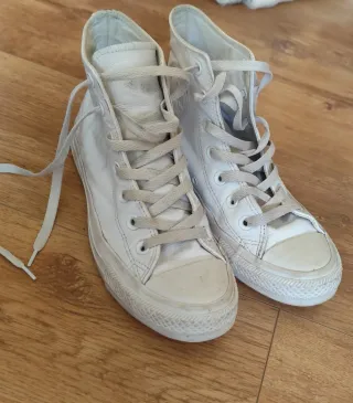Converse Blancas Piel Talla 37