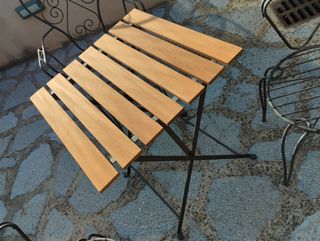 Conjunto Mesa y 3 Sillas Jardín metal