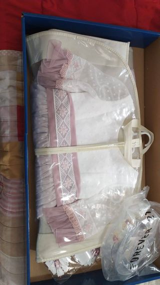 Vestido de Comunión Blanco y Rosa
