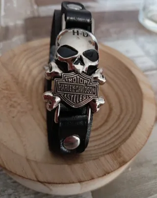 Bracciale Harley Davidson Teschio e Ossa