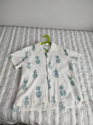 Camisa niño piñas manga corta T.9-10