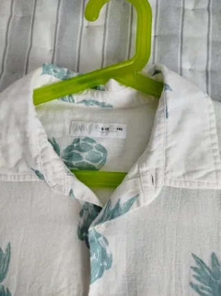 Camisa niño piñas manga corta T.9-10