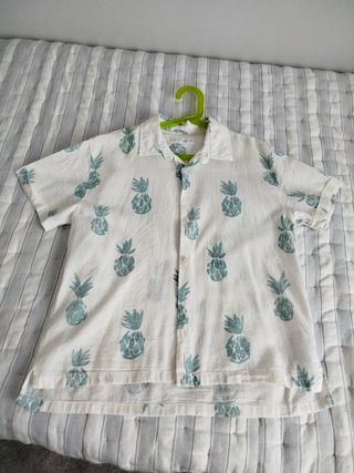 Camisa niño piñas manga corta T.9-10