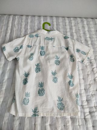 Camisa niño piñas manga corta T.9-10