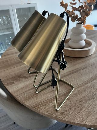 Lámparas de mesa doradas (2 unidades)