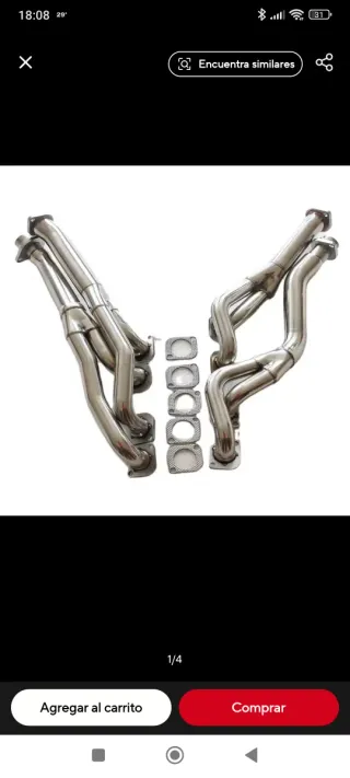 Colectores Inox BMW V8