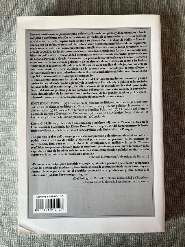 Sistemas Mediáticos Comparados (Hallin y Mancini)