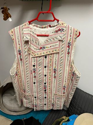 Chaleco Baturro/Jotero Estampado Flores
