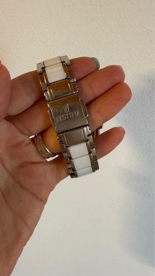 Orologio Festina donna argento e bianco