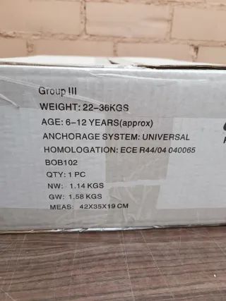 Alzador para el coche Bob Esponja 22-36 kg 6-12 añ