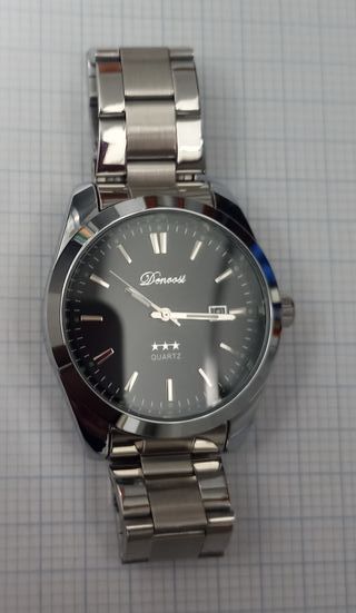 Reloj Donoost Negro y Plateado