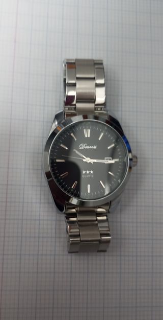 Reloj Donoost Negro y Plateado