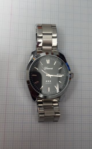 Reloj Donoost Negro y Plateado