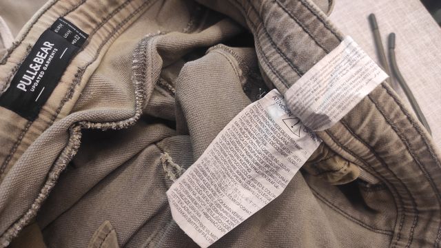 Pantalones cortos cargo Pull&Bear M verde militar