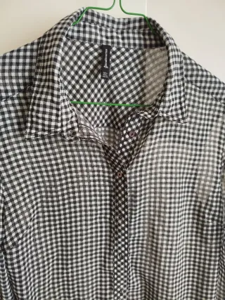 Camisa cuadros vichy mujer