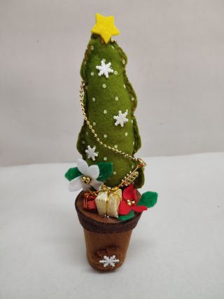 Adorno Navidad Árbol Marrón 22CM
