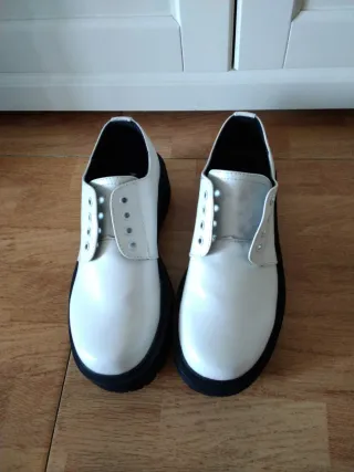 Zapatos blancos mujer plataforma