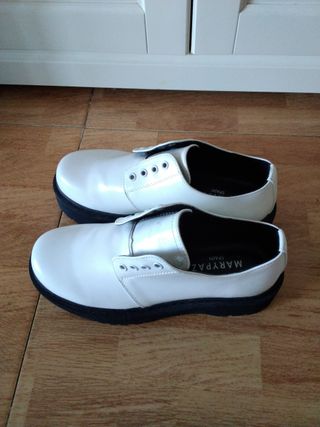 Zapatos blancos mujer plataforma