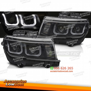 FAROS DELANTEROS PARA CHEVROLET CAMARO 13-15 LED