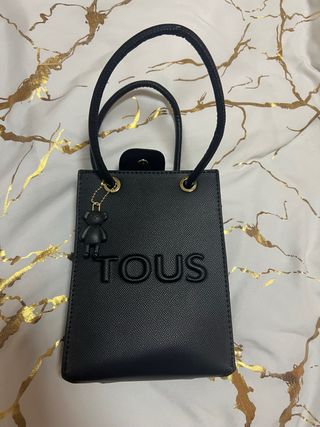 Bolso Tous Negro con Charm Oso