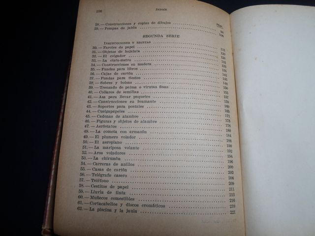 Libro Antiguo: Trabajos Manuales Juegos Infantiles