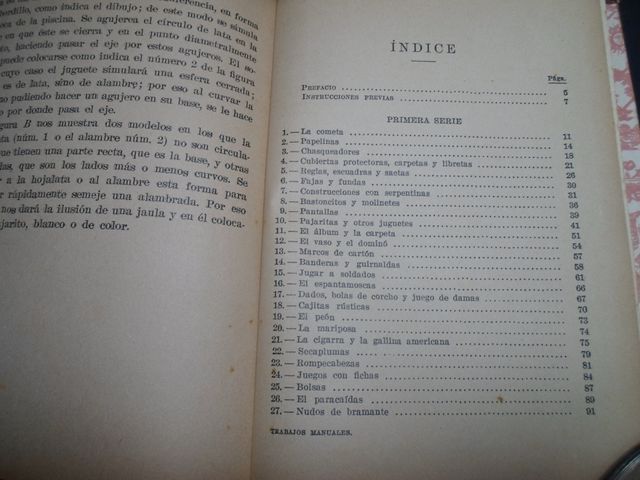 Libro Antiguo: Trabajos Manuales Juegos Infantiles