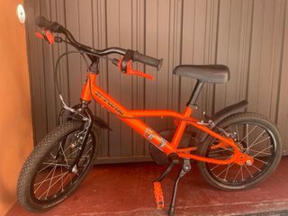 Bicicleta Niño 16 pulgadas Btwin 500 Robot naranna