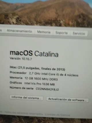 iMac con disco SSD Mejorado