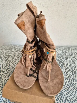 Botas Sandalias Kimara Beige