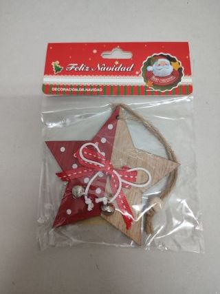 Adornos Navidad Madera 4 Piezas