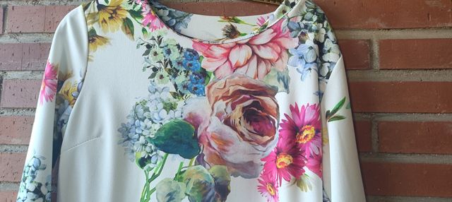 Vestido entretiempo floral