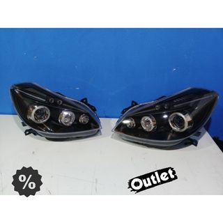 ÇO FAROS RENAULT CLIO 05-09 OJOS ANGEL + LED 