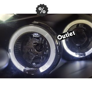 ÇO FAROS RENAULT CLIO 05-09 OJOS ANGEL + LED 