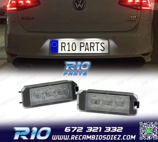 LUCES MATRÍCULA LED VOLKSWAGEN VW GOLF IV V VI VII PASSAT N