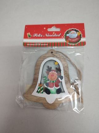 Adornos Navidad Madera 4 Piezas RF1