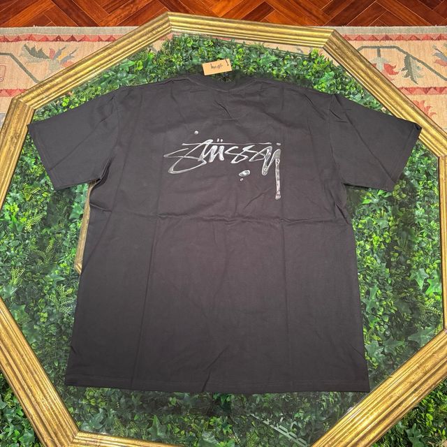 Camiseta Stussy Negra con Logo