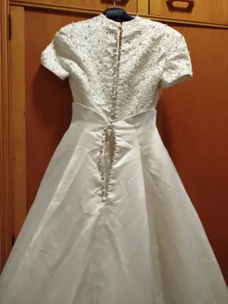 Vestido de Novia Blanco Perlado