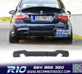 DIFUSOR BMW E90 E91 04-12 LOOK M PERFORMANCE NEGRO BRILLO