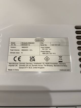 Nevera Portátil Mobicool 21L Mirabelle MM24DC 
