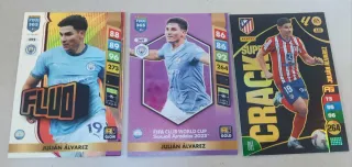 Lote 3 Cards especiales de Julián Álvarez