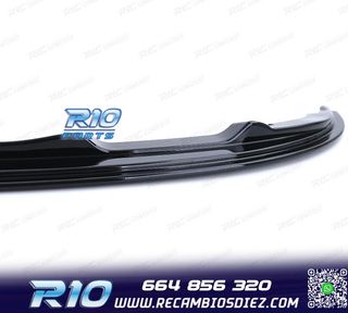 SPOILER LIP BMW E90 E91 08-12 PACK M NEGRO BRILLO