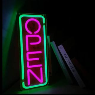 Lampada Neon LED "OPEN"